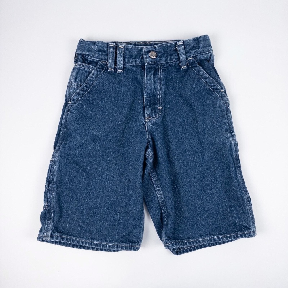 Vintage OshKosh B'gosh Carpenter Denim Shorts Blue Utility Workwear Y2K Kids 6
